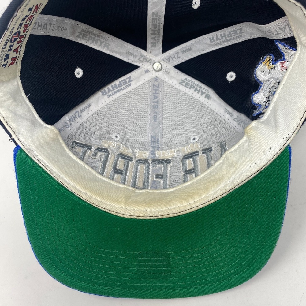 Zephyr Air Force‎ Snapback Blue Hat Falcons Embroidered NCAA Adjustable Cap - Picture 10 of 11